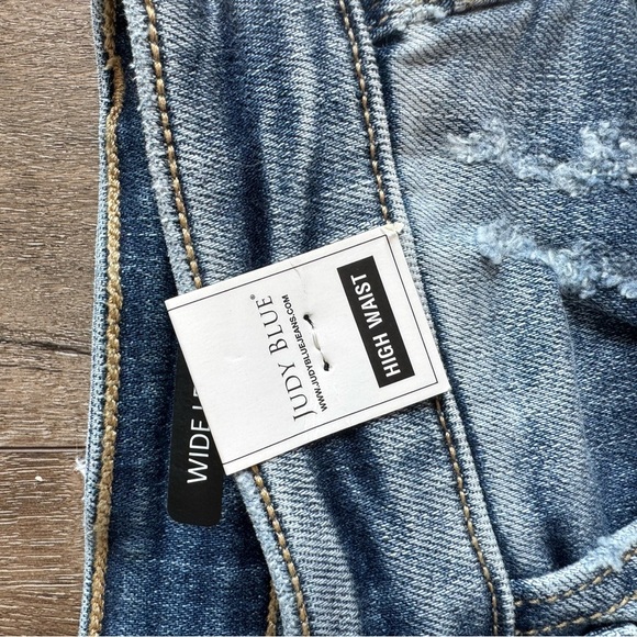 Judy Blue High Waste Wide Leg Jeans. Women’s size 7.  New with tags. - Picture 3 of 13